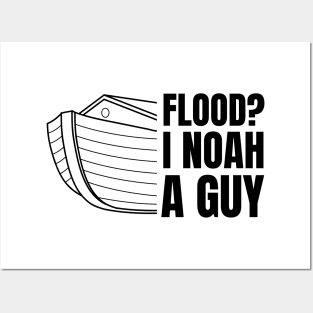 Funny God Jesus Religious Faith Pun Noah Meme Joke  Gift Posters and Art